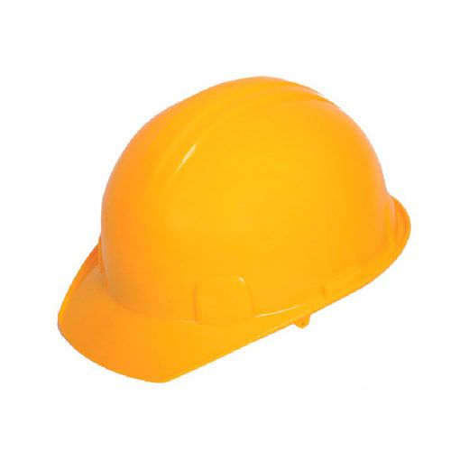 Casco dieléctrico amarillo de seguridad para protección en obras