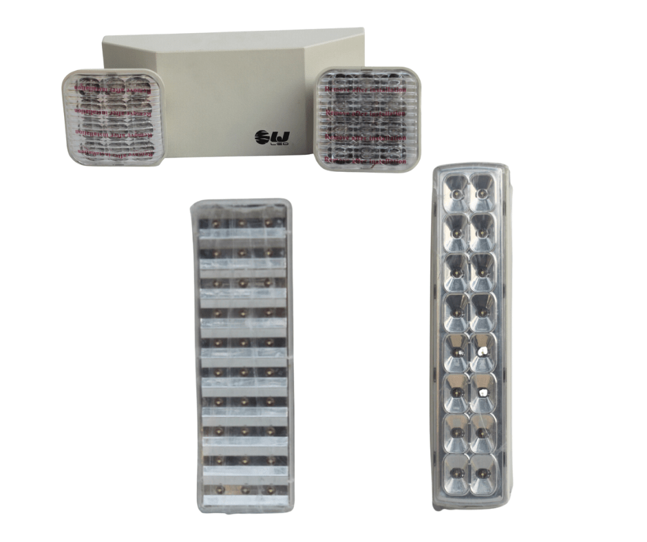 Lámpara de emergencia LED recargable para evacuaciones