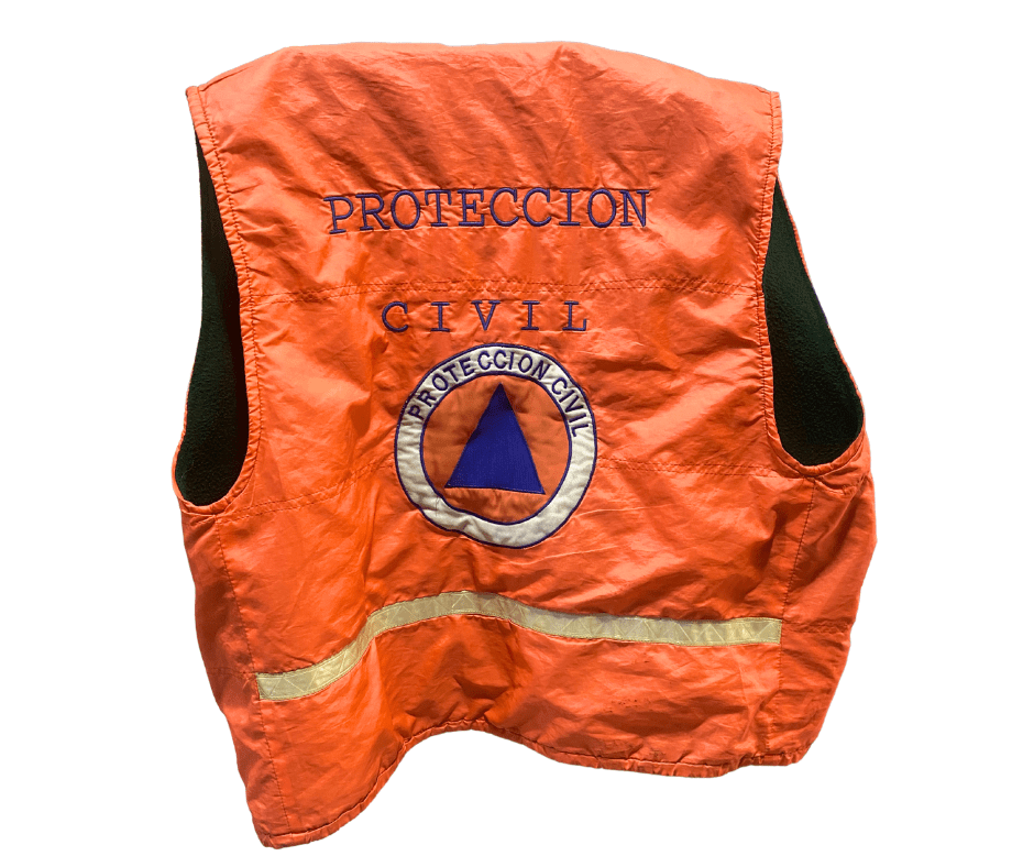 Chaleco de gabardina personalizado con logotipo para brigadistas