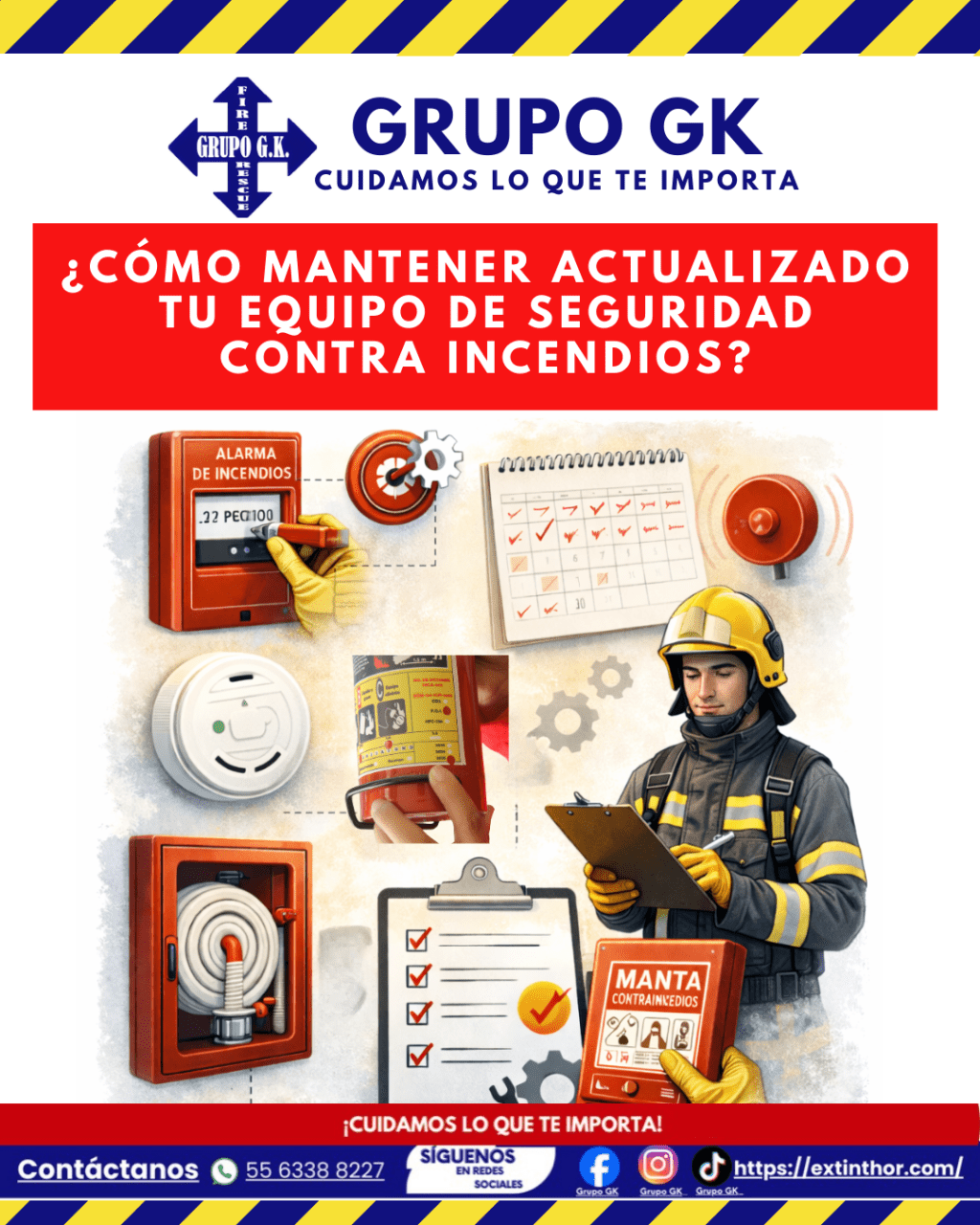 Cómo mantener actualizado tu equipo de seguridad contra incendios | Grupo&nbsp;GK