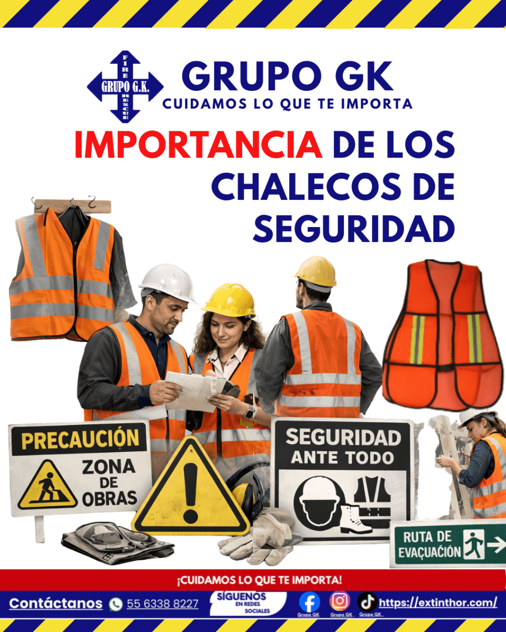 Importancia de los chalecos de seguridad | Grupo&nbsp;GK